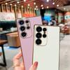 Solid Electroplating Phone Case For Samsung Galaxy S24 S23 S22 S21 S20 Ultra Plus FE A35 A53 A54 A55 A71 A72 A73 5G Soft Cover