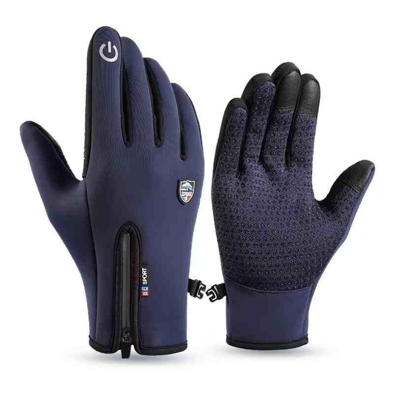Unisex wasserdichte Fleece-Touchscreen-Anti-Rutsch-Fahrrad-Ski-Handschuhe für Herbst/Winter