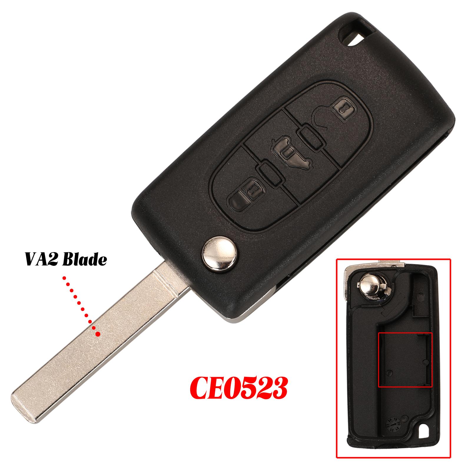 

jingyuqin CE0523/CE0536 Дистанционный ключ от автомобиля для Fiat Scudo для Peugeot Partner Expert для Citroen Berlingo Dispatch (Ван) Удаленный ключ For Peugeot розы вэйл