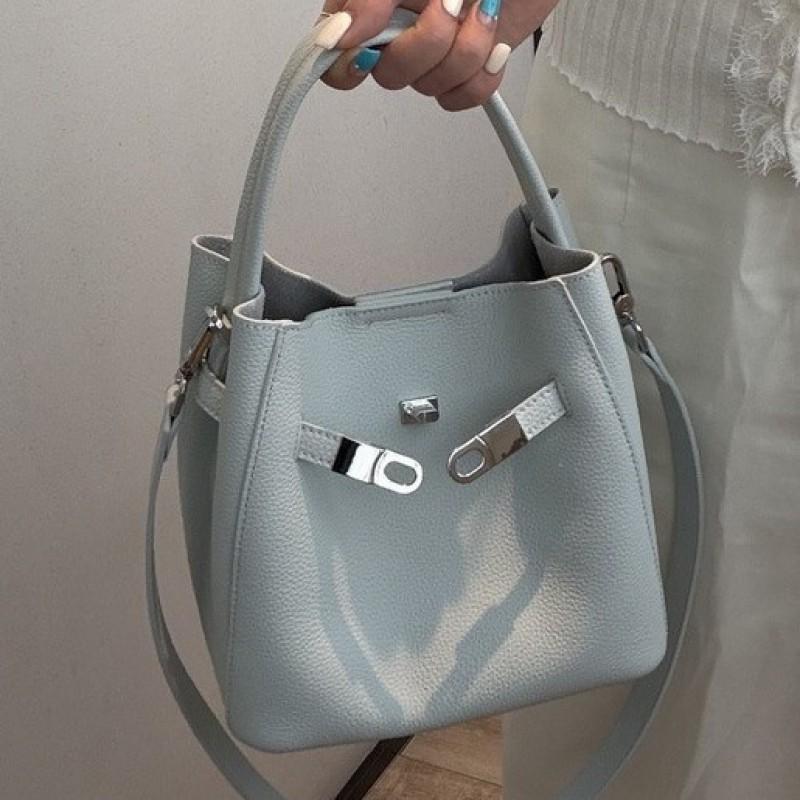 Echte Leder Damen Tasche Oberste Schicht Rindsleder Große Kapazität Eimer Modisch Vielseitig Handtasche Einzel Schulter