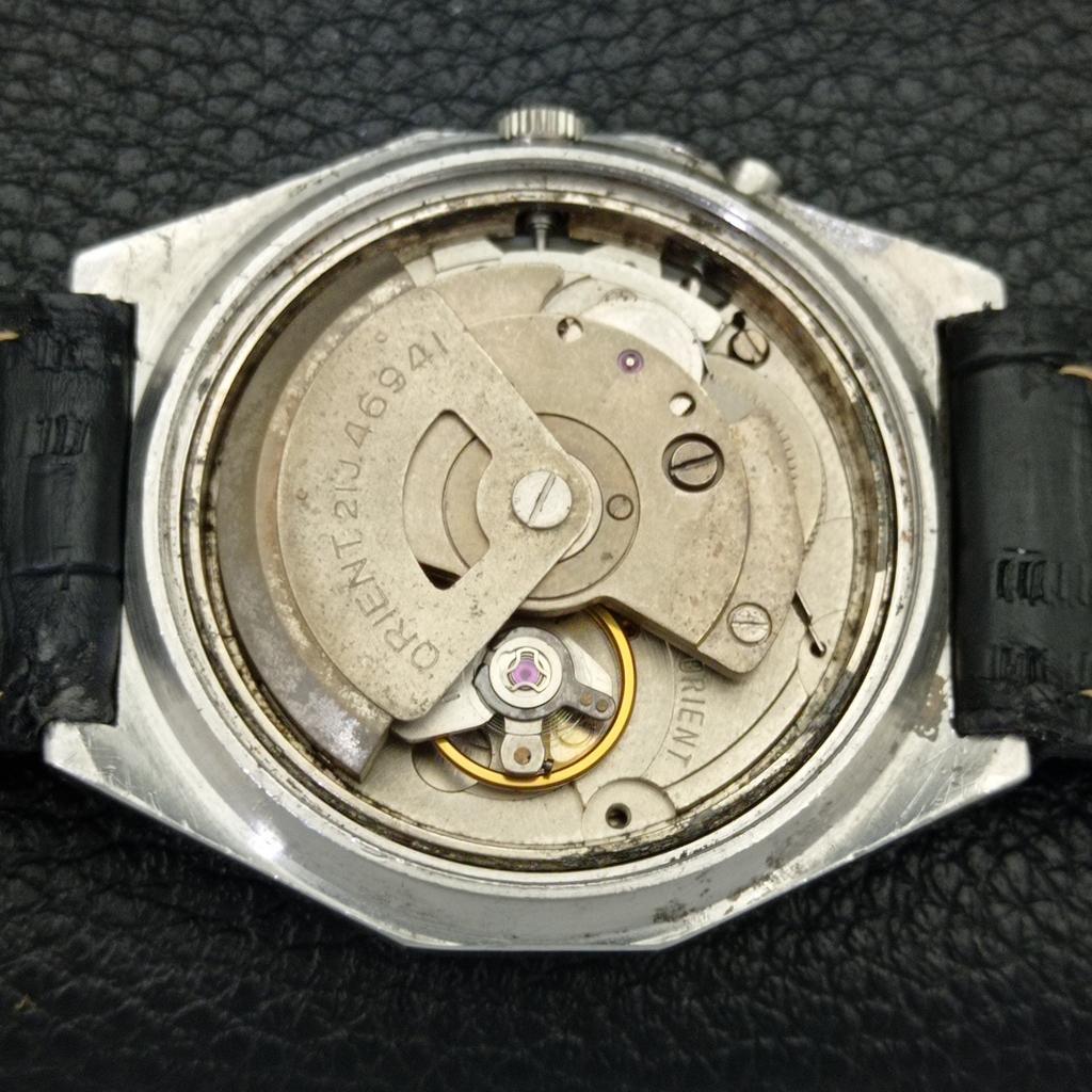 VINTAGE ORIENT AUTOMATIC 46941 JAPAN MENS BLUE COLOR DIAL WATCH a700648-5 R204-a700648