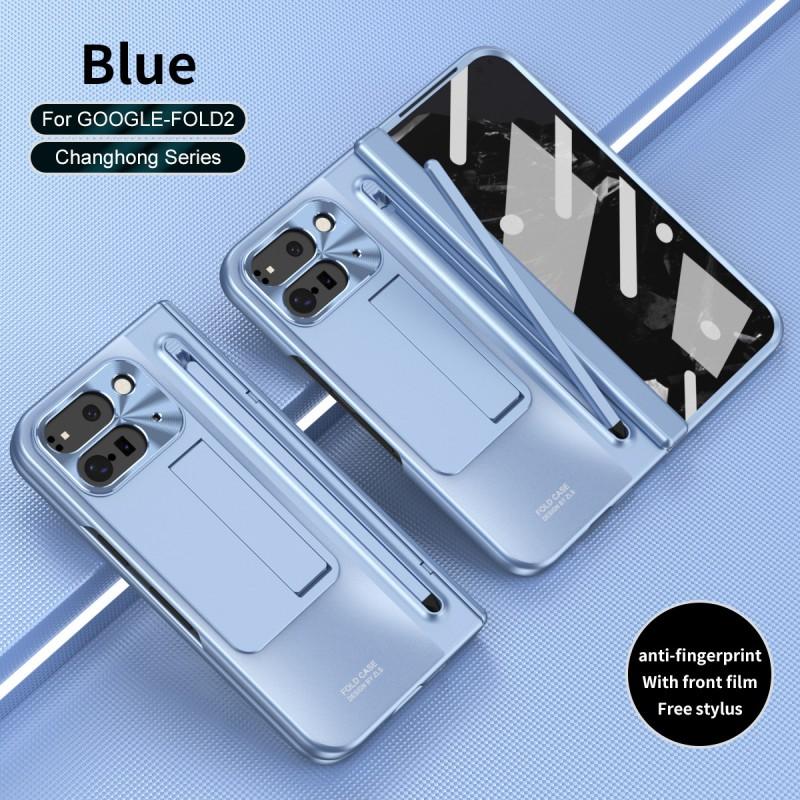 Full Coverage PC Case Google Pixel Fold 10 Pro 9 11 With Electroplated Hinge Kickstand Magnetic Shockproof