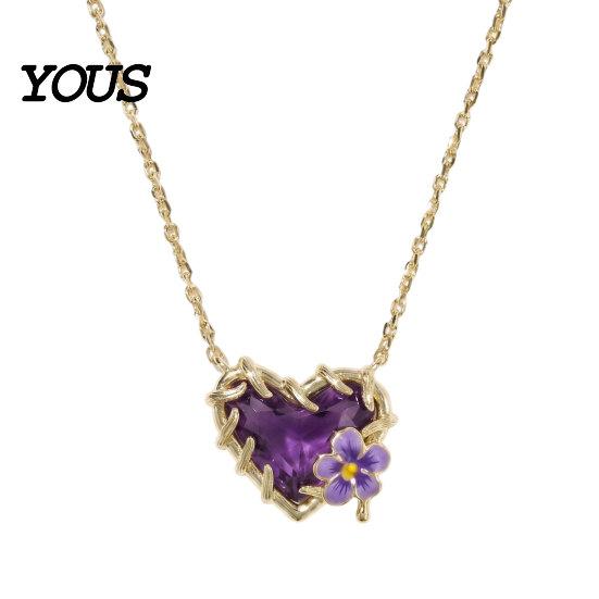 Dainty Pendant Necklace Birthstone Heart Necklace, Birth Stone And Flower Jan To Personalized Jewelry Dec Floral Birthday Gift for Mom Wife