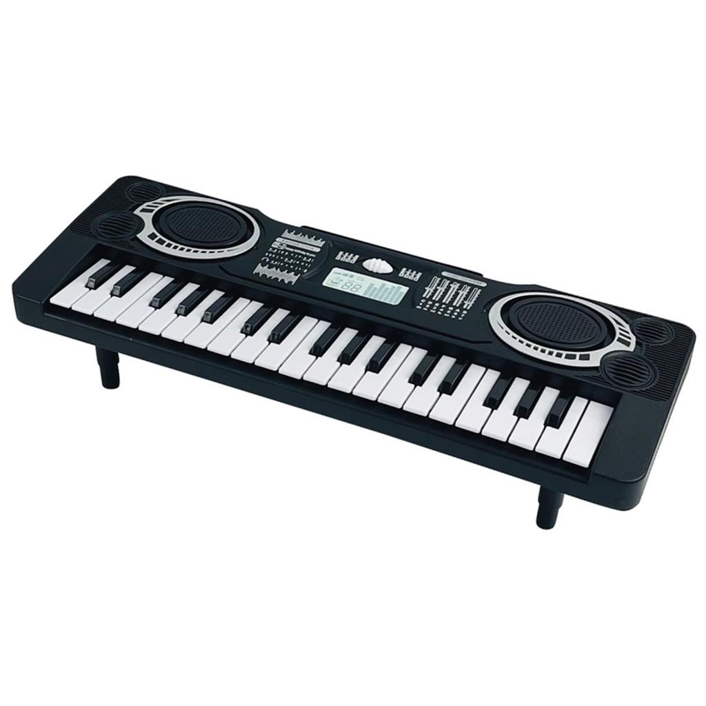Walfront Electronic Keyboard Standard Key Battery Operated Compact Size Portable Electronic Piano with Sheet 37 Keys 2 Modes