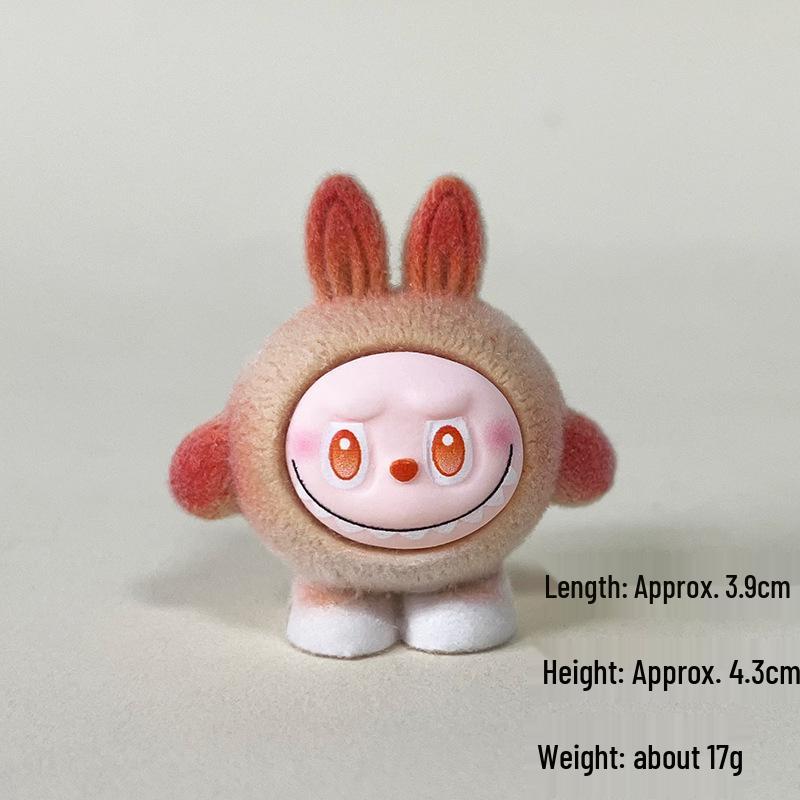Cute Egg-shaped Flocked Rabbit Doll - Eye-catching DIY Resin Ornament for Live Stream Sales