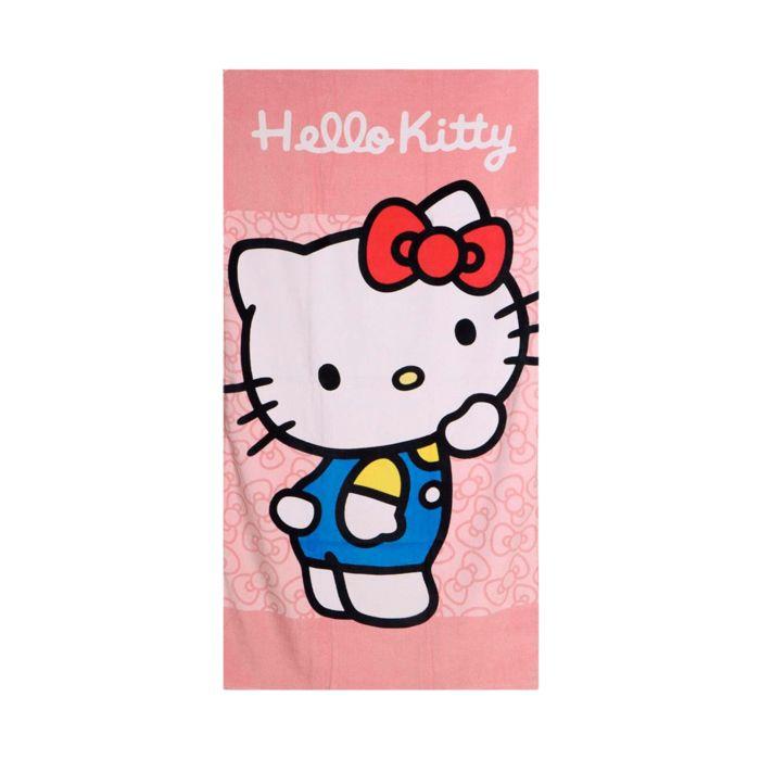 Serviette - SANRIO - Hello Kitty - Coton - Très absorbante - Multicolore