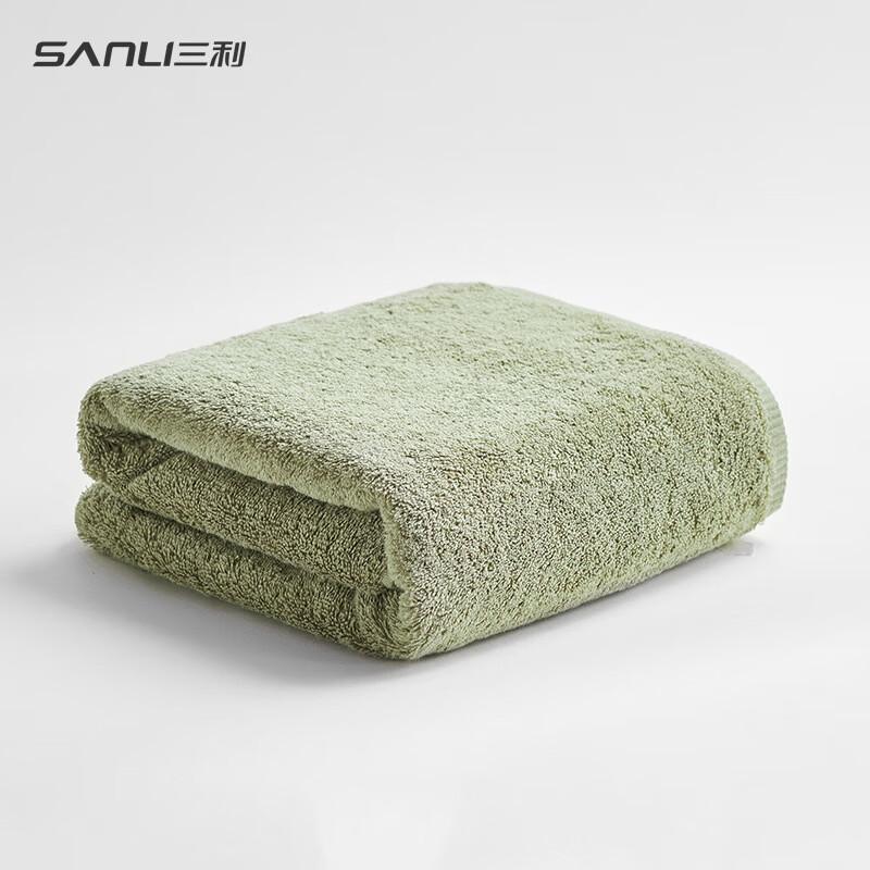 Мягкое пушистое банное полотенце Sanli Tea green 70 * 140cm