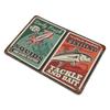 1-Pack Vintage Wall Mounted Metal Sign, 20×30cm and 30×40cm, Rust-effect Artwork for Pub, Restaurant or Game Room