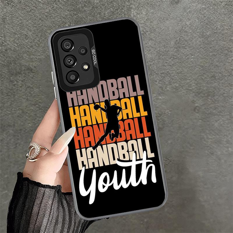 Handball Sport Soft Phone Case for Samsung A17 A16 A15 A14 A13 A57 A56 A55 A54 A53 A37 A36 A35 A34 A33 A26 A25 A24 A23 A52