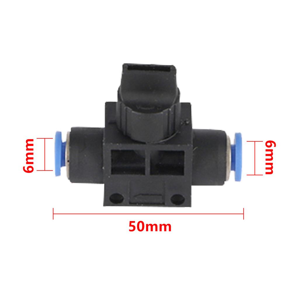 Pneumatic Trachea Quick-in Buckle-type Hand Valves 4/6/8/10/12mm Garden Lawn Irrigation Flow Limiting Speed Control Switch 5Pcs