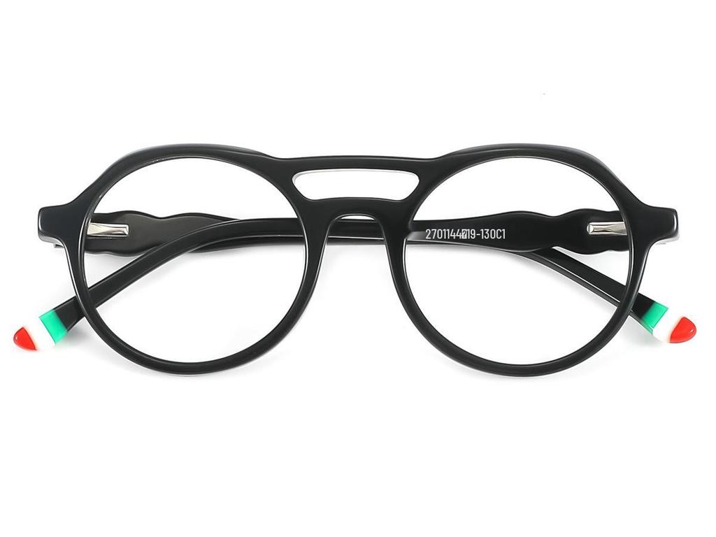 New High-End Retro Aviator Glasses with Slimming Design - Model 2701