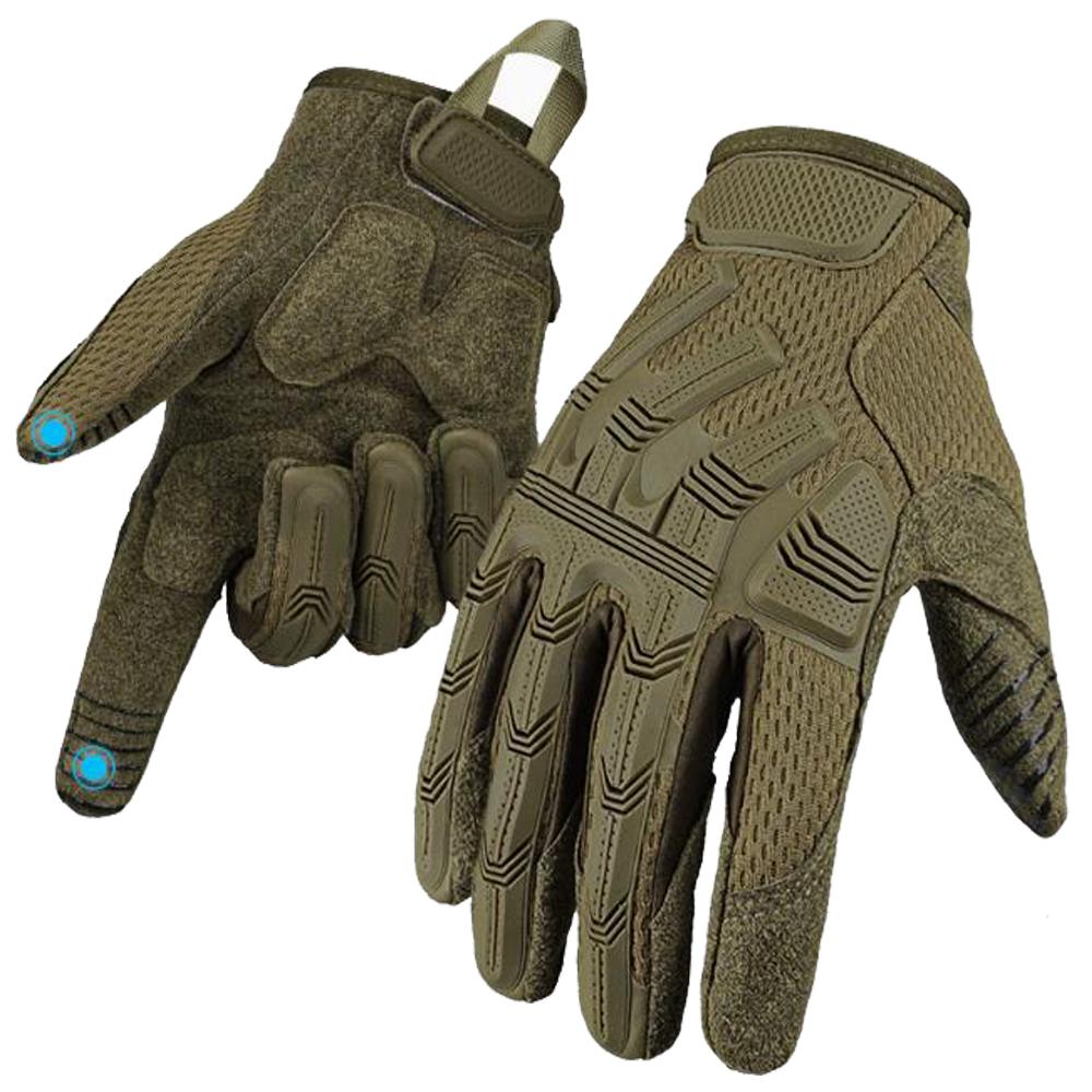 Touch Sceen Gloves Men Paintball Shooting Airsoft Combat Bicycle Rubber Protective Anti-Skid Full Finger Gloves Women