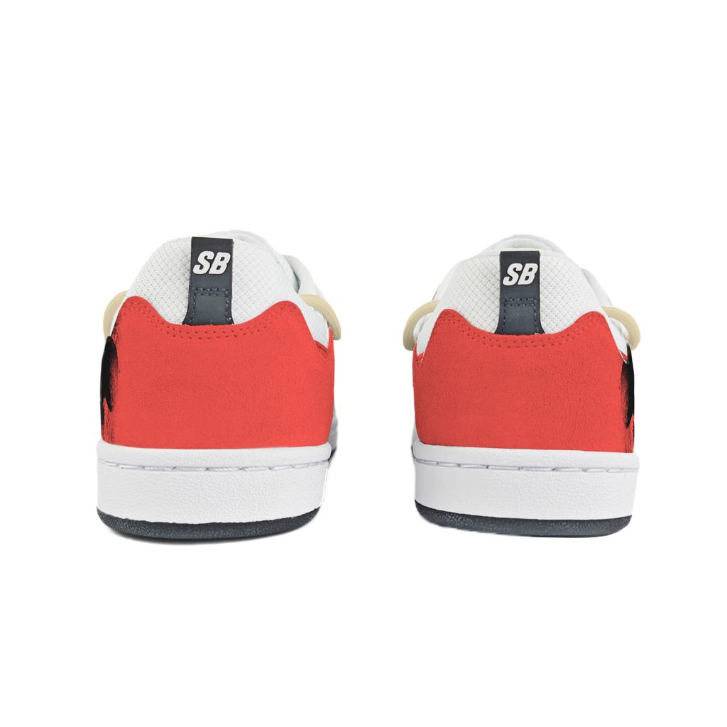 Nike SB Alleyoop Abrasion Resistant Low Top Skateboard Shoes Men's White Black Red CJ0882-100(Team183-)