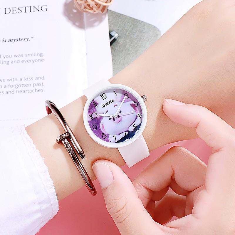 Watch Niche Jelly Candy Primary School Students Versatile Pink Simple Junior High School Cute Fashion Quartz Watch