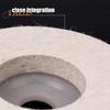 1Pc 100mm 4 Inch Wool Buffing Angle Grinder Wheel Felt Polishing Disc Pad Tool Office Decoration