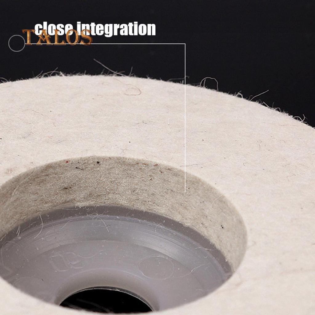 1Pc 100mm 4 Inch Wool Buffing Angle Grinder Wheel Felt Polishing Disc Pad Tool Office Decoration