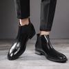Men's Classic Retro Leather Chelsea Boots Men Ankle Boot Mens Casual British Style Short Boots High-Top Shoes