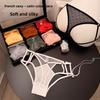 Ladies Spring and Summer Ultra Thin Sexy Hollow Out Breathable Comfortable Cotton Crotch T Line Underwear