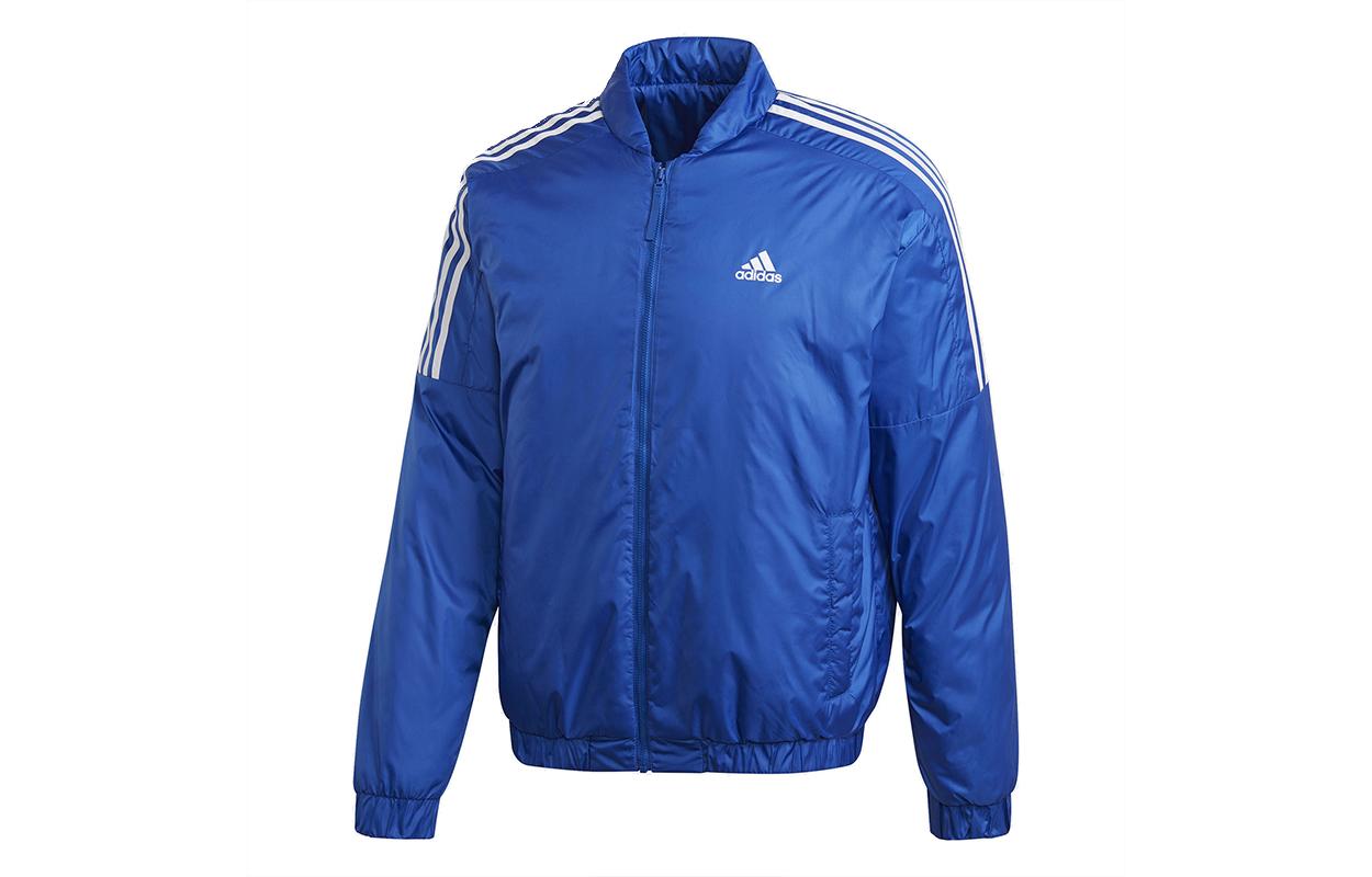 Adidas Puffer Jackets Men s Royal Blue Baseball Collar Thickened Other GH4579 L