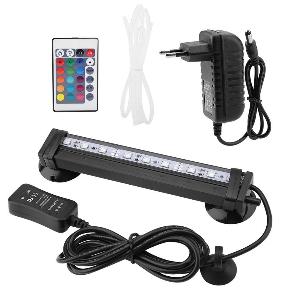 

Colorful Lighting Remote Control Fish Tank Light Color Change LED Technology Bubble Light Bubble Effect RC Tank Light Aquarium CN Plug