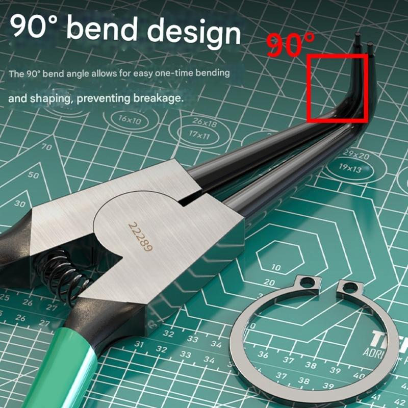 7inch Circlip Pliers Needle Nose Pliers Retaining Rings Pliers For Inner Outer Retaining Rings Industrial Maintenance