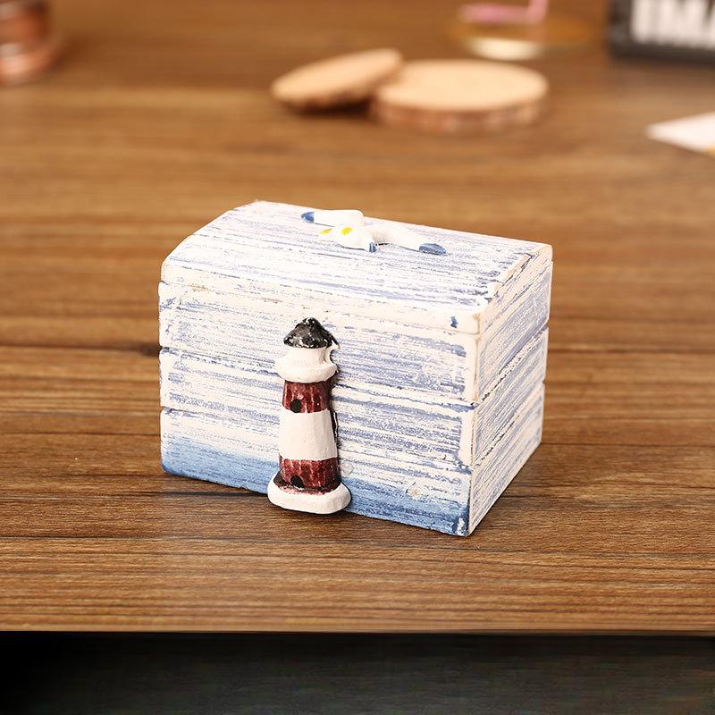 Средиземноморская коробка для хранения Настольная деревянная коробка для хранения Маленькая деревянная шкатулка Шкатулка для драгоценностей Коробка для упаковки конфет 687₽