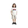 NANGA ECO HYBRID BOX LOGO KIDS TEE Short Sleeve Size 110 NW2411-1S700-A White, Boys' T-Shirt,