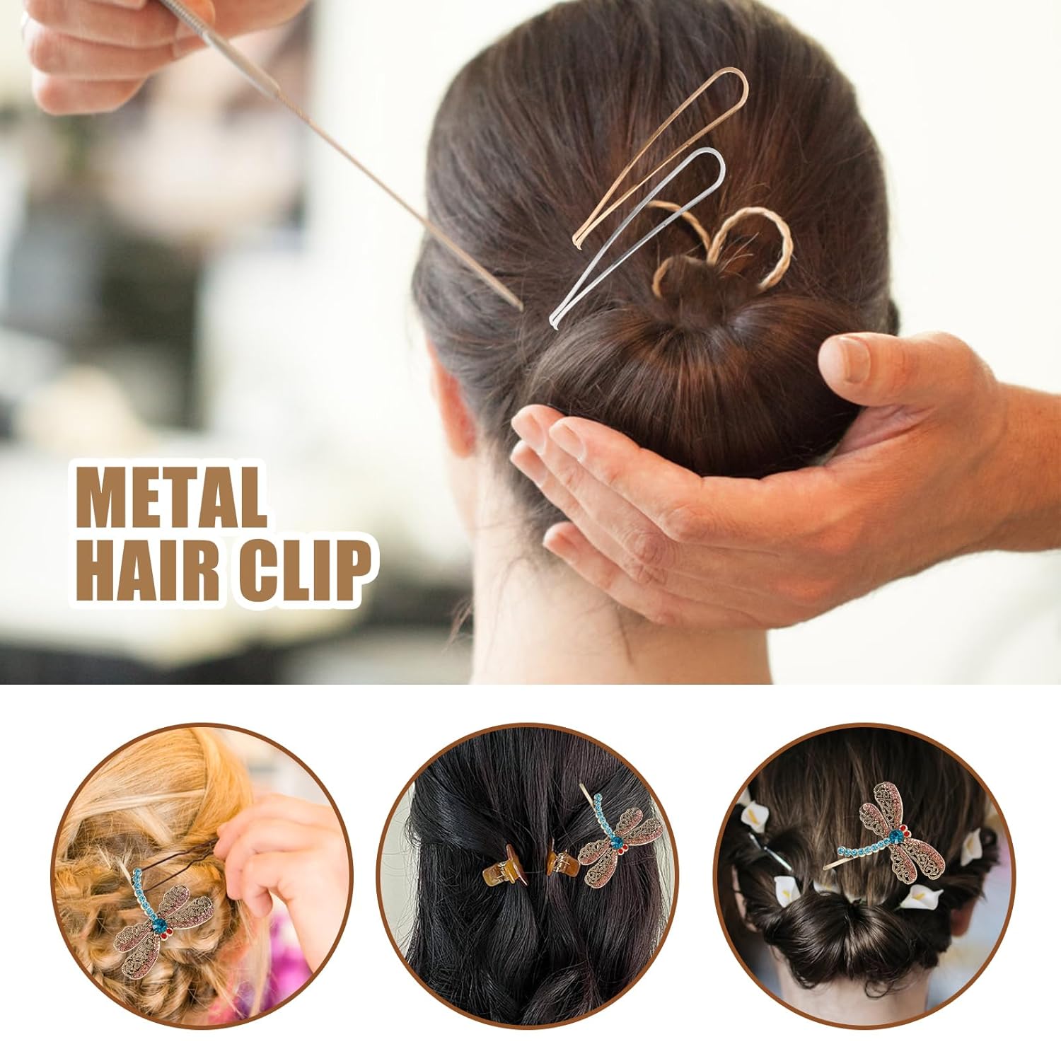 16pcs Gold Hair Pins Set Geometric Hair Clips Bobby Pin Hair Barrettes Metal Gold Decorative Hair Styling Jewelry Hair Clamps Accessories for Women