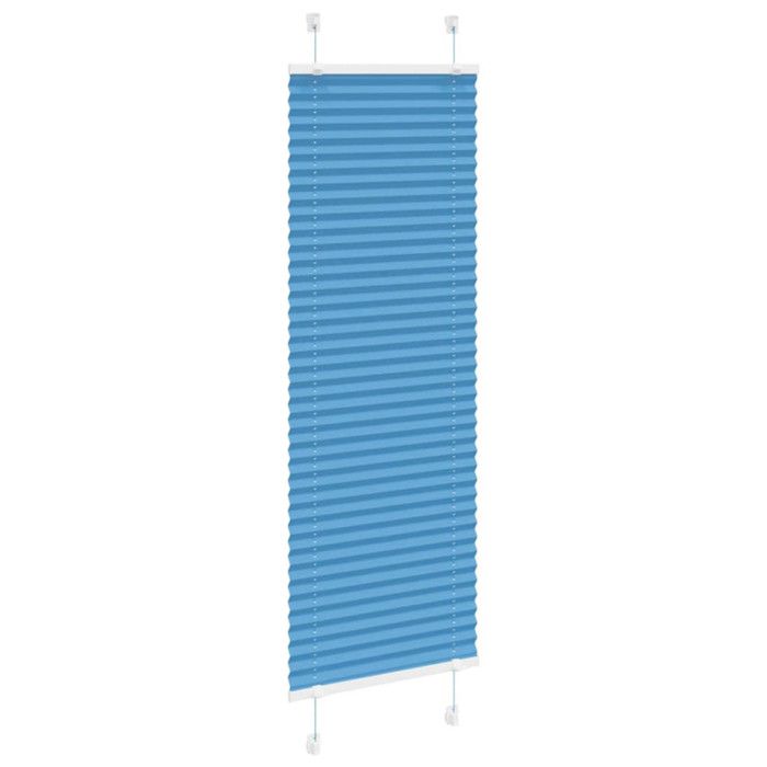 VidaXL Store Plissé Bleu 45x150 Cm Largeur Du Tissu 44,4 Cm Polyester, Store Plissé De Fenêtre, Store Accordéon, Store 4015183