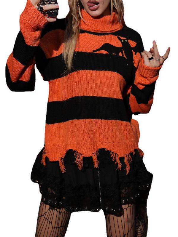 2023 European & American Women's Knit Halloween Sweater