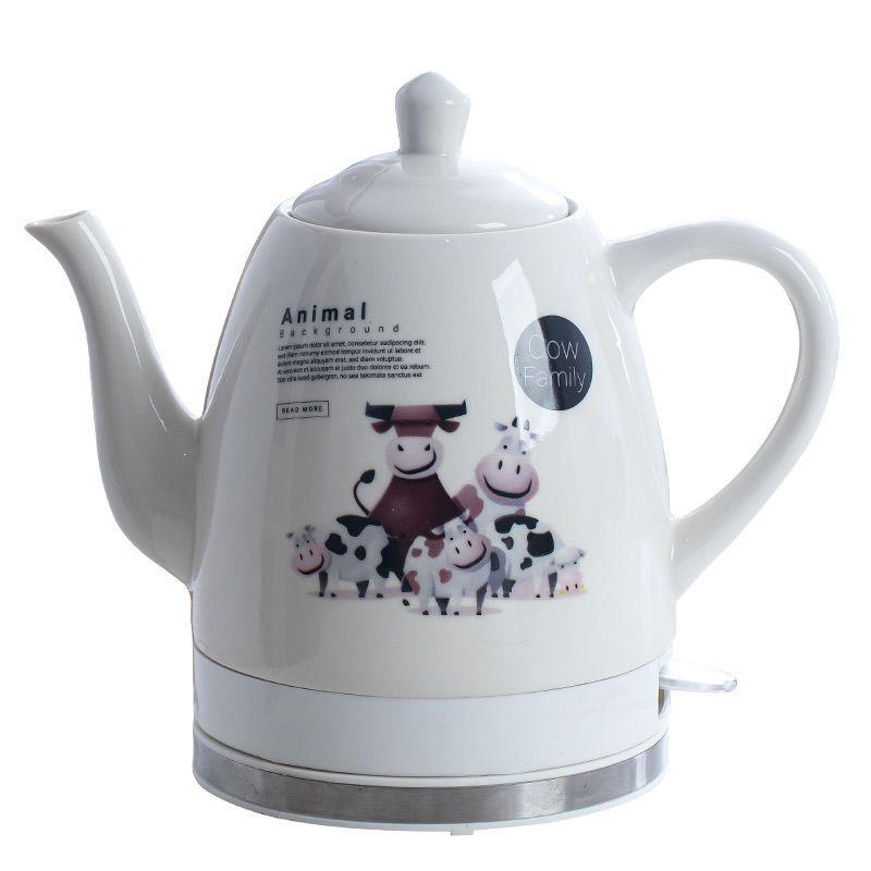 Ceramic Electric Kettle with Auto Power-Off, Large Capacity for Brewing Tea At Home
