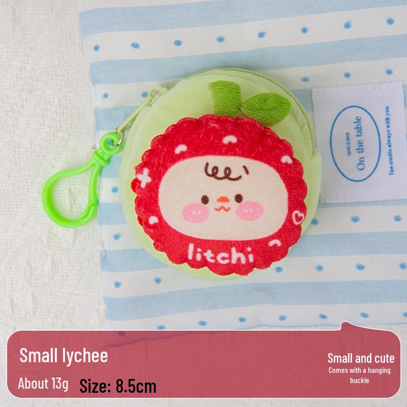 Cartoon Doll Plush Coin Purse: Custom Cute Mini Earphone & Storage Bag for Students and Children
