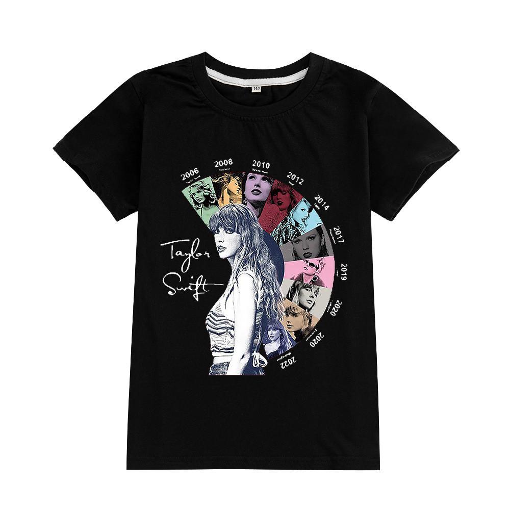 A950 Kids Boys Girls Taylor swift Singer Printed Short Sleeves T-shirt 100cm