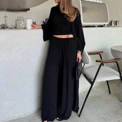 Conjunto de cardigã casual de verão para mulheres europeias e americanas