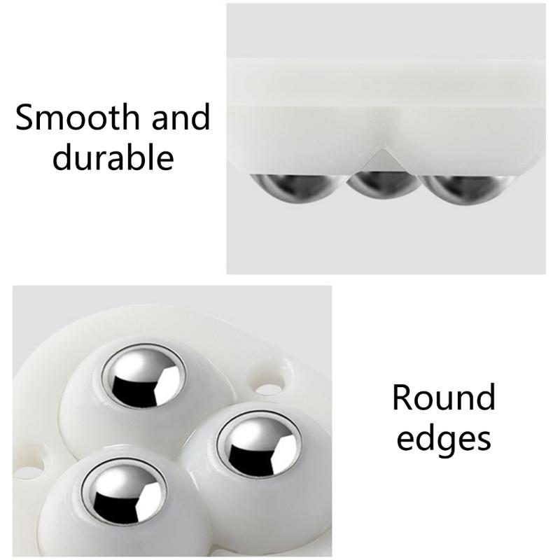 4 Pcs 360° Rotatable Caster Wheels Self Adhesive Universal Wheels Mini Swivel Wheels for Storage Boxes Small Furniture