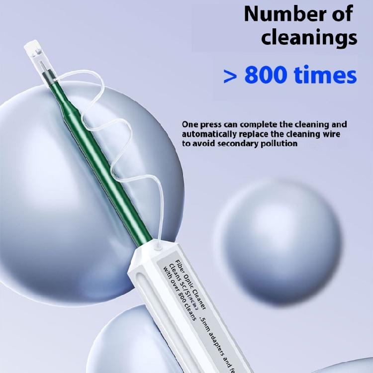 Professional Fiber Cleaning Pen Fiber Connector Cleaning Tool 1.25mm 2.5mm Fiber Cleaner Pen Replacement