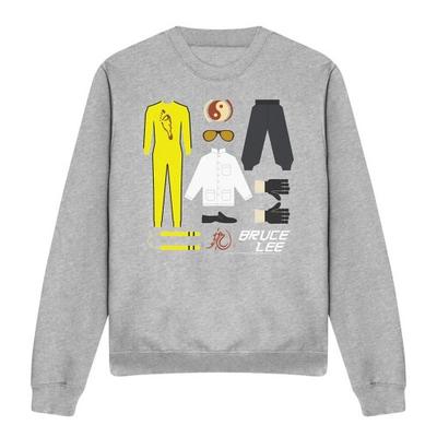 Bruce Lee Unisex Adulto Lee Set de Regalo Sudadera Jaspeada
