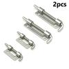2 Stück Garagentor Schloss Riegel Federriegel Edelstahl Federbolzen Riegel Sicherheitsriegel Scharniere Hardware
