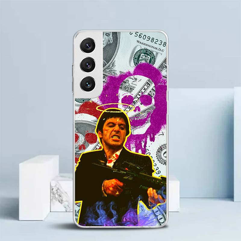 Scarface 1983 Film Al Pacino Movie Soft Cover for Samsung Galaxy S25 Edge S26 S24 S23 Ultra Phone Case S22 S21 Plus S20 FE Print