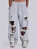 Chegada Nova Primavera Verão Jaded London, Calças de Moletom Retrô Y2K Estilo Spice Girl de Perna Larga Reta, Calças de Moda Unisex Europeia Americana
