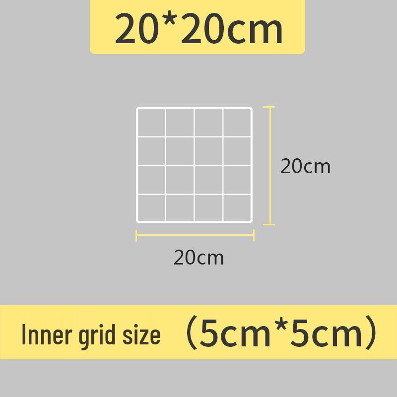 

Настінна сітчаста полиця-органайзер - Внутрішня підвісна сітка та дротяна огорожа для домашніх тварин 20*20cm білий