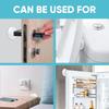 1/3/6pcs Self-Adhesive Door Stop Wall Protectors Transparent Rubberized Bumpers Prevent Wall Damage & Noise, Reusable No-Drill Installation