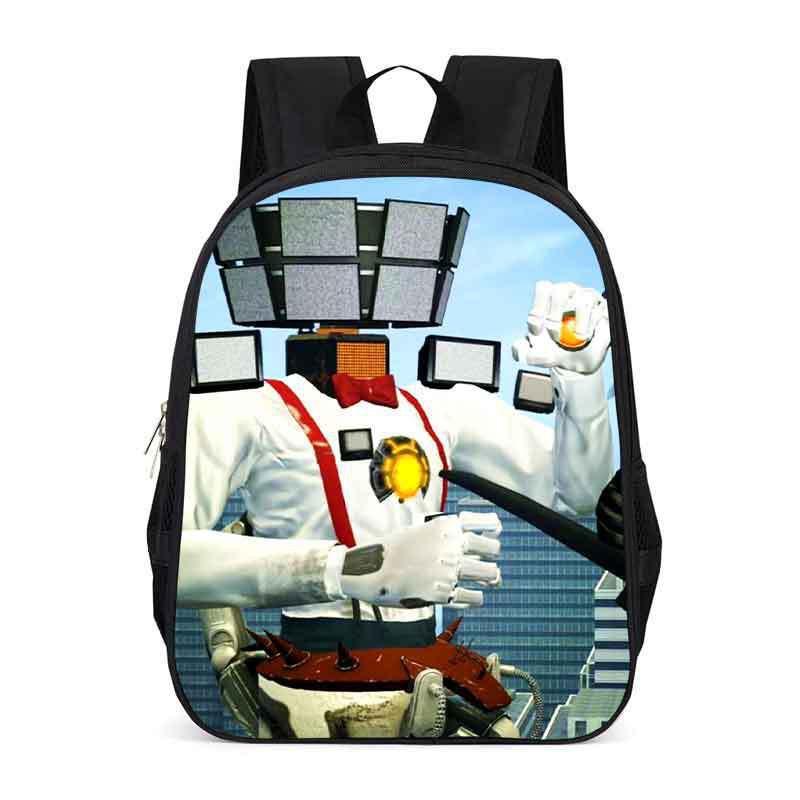 Schoolrugzak voor Kinderen Basisschoolleerlingen Grote Capaciteit Oxford Stof Tas Met Ergonomische Rugondersteuning Cartoon Print