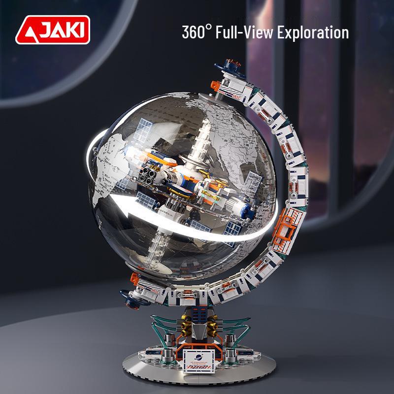 Jiaqi Dawn Solar Space Station Rocket Building Block Model Gift for Adults