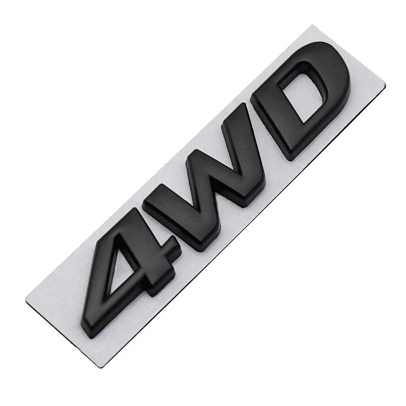 

3D Metal 4WD Car Body Emblem Rear Trunk Sticker Badge for Tucson Lafesta Accent h1 Trajet Sonata Getz Elantra Kona IX30 IX45