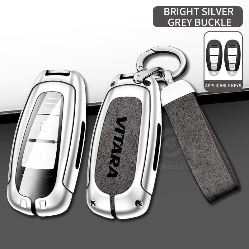 Car Zinc Alloy Key Case for Suzuki Vitara Swift Ignis Car Keychain Metal High-end Car Key Protective Case Interior Accessories
