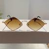 Women Y2k Metal Irregular Rhombus Sunglasses Women for Men New Vintage Punk Hip Hop Popular Decor Sun Glasses