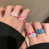 Pink Series~ Childlike Cute Meow Monster Ring Female Tide Index Finger Ring Design Niche Ring