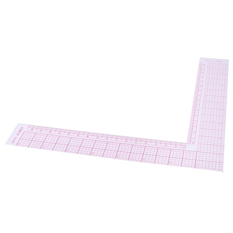 Garment Cutting Plastic L Shape Ruler For Sewing Accessories Patchwork Tools