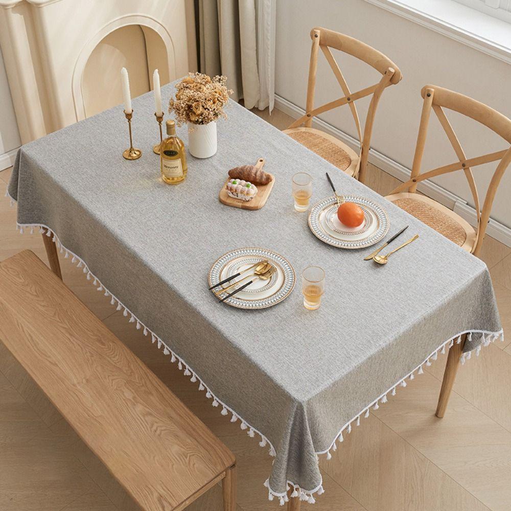 Rectangular Table Cover Oil-proof Table Decoration Modern Simple Table Runner Living Room